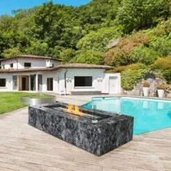 Glass Wind Guard For Rectangular Fire Pit Table 31 X 12.5 X 6.5 In. X 0.31 In. Thick Sturdy Tempered Glass Panel W/Feet -Vevor clear vevor fire pit covers and accessories fx30 511 56inmohvv0 31 1000