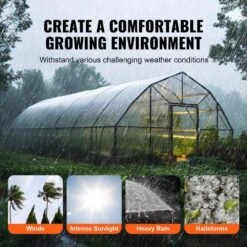 Greenhouse Plastic Sheeting 12 Ft. X 50 Ft. 6 Mil Thickness Clear Greenhouse Film Polyethylene Film 4 Year UV Resistant 15 Greenhouse Plastic Sheeting 12 Ft. X 50 Ft. 6 Mil Thickness Clear Greenhouse Film Polyethylene Film 4 Year UV Resistant -Vevor clear vevor plant tree covers tmwsm1250yct3oy3cv0 fa 1000