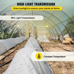 Greenhouse Film 12 Ft. X 100 Ft. Greenhouse Plastic Sheeting 6 Mil Thickness Clear Polyethylene Cover For Gardening -Vevor clear vevor plant tree covers tmwsmyc12ft10y2hdv0 44 1000