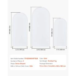 Wedding Arch Backdrop Stand, Set Of 3, 11.6 In. X 7.5 In., Metal Stable Stand With Case Connection. Arbor -Vevor gold vevor arbors hlgmbjjbydjszfmekv0 76 1000