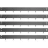 3 In. X 39 In. Gray Steel Lawn Edging Metal Landscape Edging Garden Edging Border Lawn Edge For Garden Yard (5-Pieces)