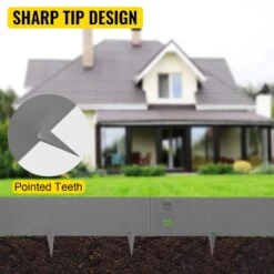 Steel Lawn Edging 5-Pieces Metal Landscape Edging 4 In. X 39 In Garden Edging Border Gray Lawn Edge For Garden Yard 13 Steel Lawn Edging 5-Pieces Metal Landscape Edging 4 In. X 39 In Garden Edging Border Gray Lawn Edge For Garden Yard -Vevor gray vevor metal edging pzych5pcs4 39xbnjv0 1f 1000