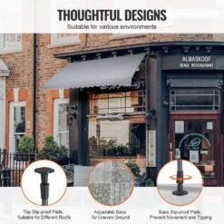 157 X 47 In. Patio Awning Retractable, Awning Sunshade Shelter With Manual Crank Handle, Outdoor Patio Canopy Sunsetter 14 157 X 47 In. Patio Awning Retractable, Awning Sunshade Shelter With Manual Crank Handle, Outdoor Patio Canopy Sunsetter -Vevor grays vevor shade cloths ssszyphslzs1s1u9kv0 44 1000