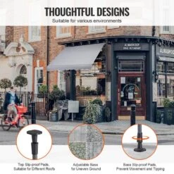 98 X 47 In. Patio Awning Retractable, Awning Sunshade Shelter With Manual Crank Handle, Outdoor Patio Canopy Sun Setter -Vevor grays vevor shade cloths ssszyphslzs9osnmlv0 44 1000