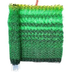 Electric Fence Netting 41.34 In. H X 164 In. L Polywire Garden Fence PE Net Fencing With Posts And Double-Spiked Stakes