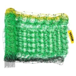 42.5 In. H X 164 Ft. L Polywire Electric Fence Netting Net Fencing With 14 Posts Utility Portable Mesh For Farms