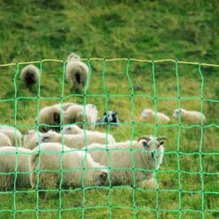 Electric Fence Netting 35.4 In. H X 164 Ft. L Polywire Garden Fence With 14 Posts Double Spiked Utility Portable Mesh -Vevor green vevor garden fencing ktddzwlwb90cm0ur5v0 31 1000