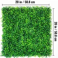20 In. X 20 In. X 1.6 In. Boxwood Hedge Panels PE Artificial Grass Backdrop Wall Privacy Screen Vinyl 6-Piece 16 20 In. X 20 In. X 1.6 In. Boxwood Hedge Panels PE Artificial Grass Backdrop Wall Privacy Screen Vinyl 6-Piece -Vevor green vevor garden fencing mlc20206pc400o5tnv0 76 1000