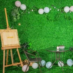 24 In. X 16 In. X 1.6 In. Artificial Boxwood Panels Grass Backdrop Wall Hedge Screen Vinyl Garden Fence 10-Piece -Vevor green vevor garden fencing mlczwq10pc24x1601v0 31 1000