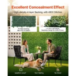 Artificial Grass Wall Panels, 40 X 120 In. Milan Grass Greenery Boxwood Panel For Indoor Outdoor Green Decor -Vevor green vevor garden fencing pjsrzzwq1pc4wglqtv0 4f 1000