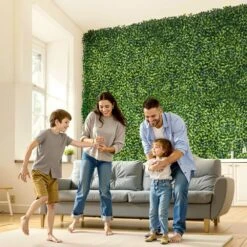 Artificial Grass Wall Panels, 60 X 120 In. Milan Grass Greenery Boxwood Panel For Indoor Outdoor Green Decor -Vevor green vevor garden fencing pjsrzzwq1pc6w1aebv0 31 1000