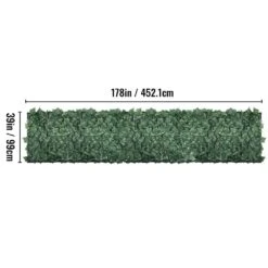 Ivy Privacy Fence Screen 39 In. X 178 In. Faux Leaf Artificial Hedges 3-Layers Outdoor Greenery Leaves Panel, Green 16 Ivy Privacy Fence Screen 39 In. X 178 In. Faux Leaf Artificial Hedges 3-Layers Outdoor Greenery Leaves Panel, Green -Vevor green vevor garden fencing rzzwwlyc39178xzn3v0 76 1000