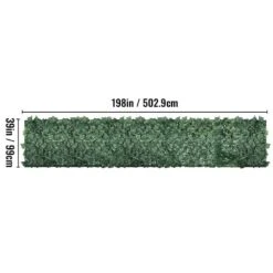 Ivy Privacy Fence Screen 39 In. X 198 In. Faux Leaf Artificial Hedges 3-Layers Greenery Leaves Panel For Garden -Vevor green vevor garden fencing rzzwwlyc39198m3kmv0 76 1000