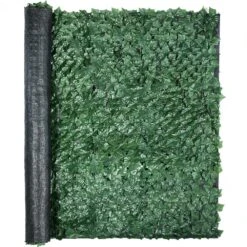 59 In. X 98 In. Faux Leaf Artificial Hedges Ivy Privacy Fence Screen 3-Layers Outdoor Greenery Leaves Panel For Garden