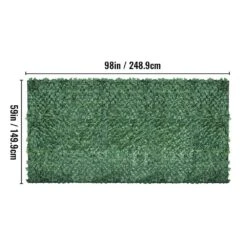 59 In. X 98 In. Faux Leaf Artificial Hedges Ivy Privacy Fence Screen 3-Layers Outdoor Greenery Leaves Panel For Garden -Vevor green vevor garden fencing rzzwwlycb59988xdnv0 76 1000