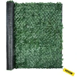 96 In. X 72 In. Faux Leaf Artificial Hedges Ivy Privacy Fence Screen 3-Layers Outdoor Greenery Leaves Panel For Garden