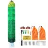 Electric Fence Netting 48 In. H X 168 In. L PE Net Fencing Kit With Double-Spiked Stakes Utility Portable Mesh Polywire -Vevor green vevor garden fencing xxjqwlw48in1mre8av9 64 1000