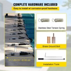 16 Ft. X 32 Ft. Rectangle In-Ground Child Safety Pool Covers Pool Safety Cover For Swimming -Vevor green vevor safety pool covers yycm16x32ycycg001v0 44 1000