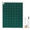 16 Ft. X 36 Ft. Rectangle In-Ground Pool Cover Child Safety Pool Covers Pool Cover Mesh For Swimming -Vevor green vevor safety pool covers yycm16x36ftycg001v0 64 1000