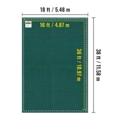 16 Ft. X 36 Ft. Rectangle In-Ground Pool Cover Child Safety Pool Covers Pool Cover Mesh For Swimming -Vevor green vevor safety pool covers yycm16x36ftycg001v0 76 1000