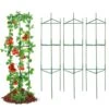 6-Packs Tomato Cages For Garden, 48 In.Tomato Trellis Plant Stakes Support, Stackable Tall Plant Support Cage,for Garden