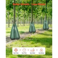 Tree Watering Bag, 25-Packs 20 Gal. Watering Bags For New Trees, 5-9 Hours Slow Release Refillable Tree Drip Irrigation -Vevor greens vevor drip irrigation kits dsjsd20gal25mr1qzv0 44 1000