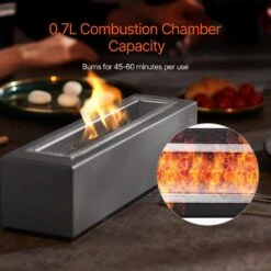 Tabletop Fire Pit Bowl, 15 In. Concrete Tabletop Fireplace Indoor Outdoor Decor, Portable Rubbing Alcohol Burner Smores -Vevor grey vevor gas fire pits zmshkhntqhsz4s3ikv0 4f 1000