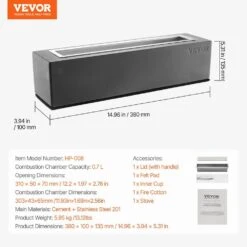 Tabletop Fire Pit Bowl, 15 In. Concrete Tabletop Fireplace Indoor Outdoor Decor, Portable Rubbing Alcohol Burner Smores -Vevor grey vevor gas fire pits zmshkhntqhsz4s3ikv0 76 1000