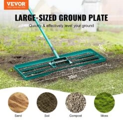 Lawn Leveling Rake 30 In. X 10 In. Level Lawn Tool Heavy-duty Lawn Leveler With 78 In. Steel Extended Handle Rake Suit -Vevor landscaping rakes cppzp1030000q4vm8v0 c3 1000