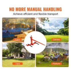 49 In. Hay Spear Bale Spears 1600 Lbs. Loading Capacity 3-Point Hitch Tractor Attachment With 2pcs 17.5 In. -Vevor landscaping rakes tzczs49inchscwhsbv0 fa 1000