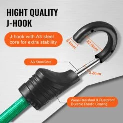 32 Piece Bungee Cords Assortment, 8 Mm Heavy Duty Bungee Straps With A3 Steel Hooks, Including 10 In., 24 In., 32 In. -Vevor multi colored vevor plant hangers dlkzdw32pcsynp5wfv0 44 1000