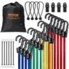 32 Piece Bungee Cords Assortment, 8 Mm Heavy Duty Bungee Straps With A3 Steel Hooks, Including 10 In., 24 In., 32 In. -Vevor multi colored vevor plant hangers dlkzdw32pcsynp5wfv0 64 1000