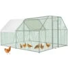 Large Metal Chicken Coop Run Walk-in Chicken Runs ‎ 153.6 In. X 117.6 In. X 78 In. Poultry Cage Hen House Greenhouse -Vevor multi vevor greenhouse supplies hwj9 212 56 51w60v0 64 1000