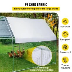 Large Metal Chicken Coop Run Walk Chicken Run Poultry Cage Hen House 231.6 In. X 117.6 In. X 78 In. Greenhouse 13 Large Metal Chicken Coop Run Walk Chicken Run Poultry Cage Hen House 231.6 In. X 117.6 In. X 78 In. Greenhouse -Vevor multi vevor greenhouse supplies hwj9 218 56 5e0cjv0 1f 1000
