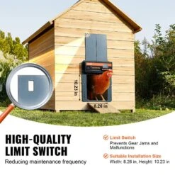 Automatic Chicken Coop Door Opener With Timer And Light Sensor 19.3 X 9.8 X 6.5 Ft. Greenhouse -Vevor multi vevor greenhouse supplies jskmqzshgskdcf5opv1 1f 1000