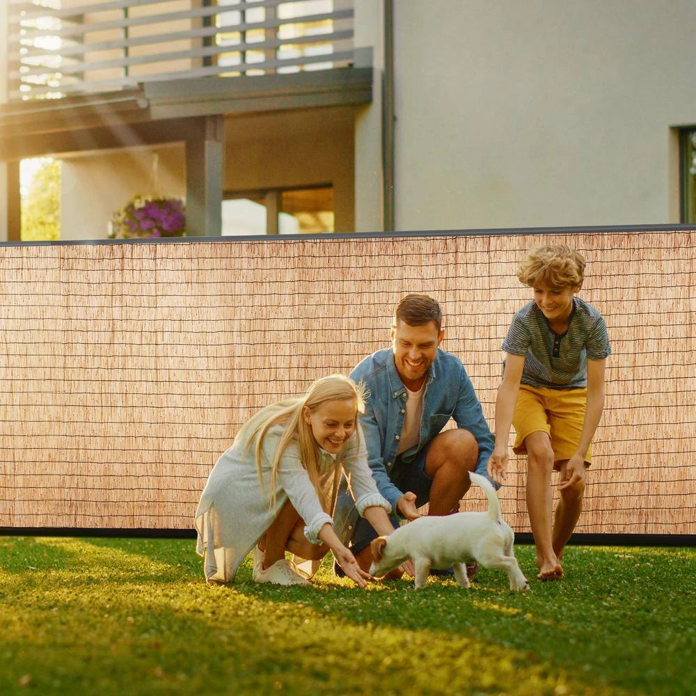 Reed Fence Backyard Landscaping Privacy Blind Fencing Screen 13.3 Ft. X 3.3 Ft., Decorative Fence For Backyard Garden 10 Reed Fence Backyard Landscaping Privacy Blind Fencing Screen 13.3 Ft. X 3.3 Ft., Decorative Fence For Backyard Garden - Image 8