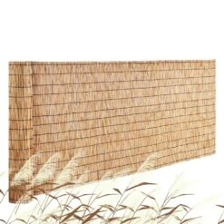 Reed Fence Backyard Landscaping Privacy Blind Fencing Screen 13.3 Ft. X 3.3 Ft., Decorative Fence For Backyard Garden