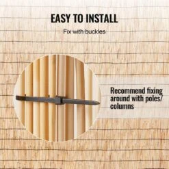 Natural Reed Fencing, 4 Ft. X 16.4 Ft., 2-Pack Reed Screen Curtain Balcony Reed Fence Roll For Outdoor Power Source 14 Natural Reed Fencing, 4 Ft. X 16.4 Ft., 2-Pack Reed Screen Curtain Balcony Reed Fence Roll For Outdoor Power Source -Vevor natural vevor garden fencing lwwl2jt164ftrrp7xv0 44 1000