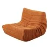 Bean Bag Chair,Plastic Outdoor Rocking Chair With CushionGuard Brown Cushion With Soft Armrests Storage Pocket, Bean Bag