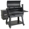 Pellet Smoker 840 Sq. In Portable Wood Pellet Grill With Cart 8 In. 1 BBQ Grill, Black -Vevor pellet grills w88020160500fefrxv1 64 1000