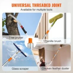 Manual Pole Saw, 55.2- 117.6 In. Extendable Tree Pruner, Sharp Steel Blade For High Branches Trimming, Pruning Saw -Vevor pruning saws sdgzjlhjzz3m7qufhv0 fa 1000