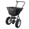 Broadcast Spreader 80 Lbs. Walk-Behind Turf Spreader With 12 In. Wheels Steel Push Fertilizer Spreader Garden Seeder -Vevor pull behind spreaders tcsbj80lbs125b0p1v0 64 1000