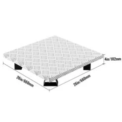 Fire Pit Heat Shield 26 X 26 In. High Temp Carbon Steel Fire Pit Heat Deflector For Grass Lawn Guard Fire Pit Pad,Square -Vevor silver black vevor outdoor fireplaces skhpdzyct2626frxmv0 76 1000