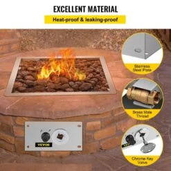 Fire Pit Gas Burner Spark Ignition Kit 300K BTU Fire Pit Ignition System With 1/2 In. Key Valve Fire Pit Igniter, Silver 13 Fire Pit Gas Burner Spark Ignition Kit 300K BTU Fire Pit Ignition System With 1/2 In. Key Valve Fire Pit Igniter, Silver -Vevor silver vevor accessories rqtz8vq7aiuqkoieov0 1f 1000