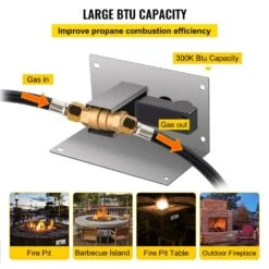Fire Pit Gas Burner Spark Ignition Kit 300K BTU Fire Pit Ignition System With 1/2 In. Key Valve Fire Pit Igniter, Silver 12 Fire Pit Gas Burner Spark Ignition Kit 300K BTU Fire Pit Ignition System With 1/2 In. Key Valve Fire Pit Igniter, Silver -Vevor silver vevor accessories rqtz8vq7aiuqkoieov0 4f 1000