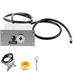 Fire Pit Gas Burner Spark Ignition Kit 300K BTU Fire Pit Ignition System Stainless Steel Fire Pit Igniter With Key Valve