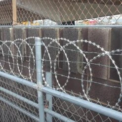 Razor Wire 246 Ft. Galvanized Barbed Wire Razor Ribbon Barbed Wire 5 Coils 49 Ft. Per Roll Garden Fence 17 Razor Wire 246 Ft. Galvanized Barbed Wire Razor Ribbon Barbed Wire 5 Coils 49 Ft. Per Roll Garden Fence -Vevor silver vevor garden fencing 5pcs15mjssw000001v0 31 1000
