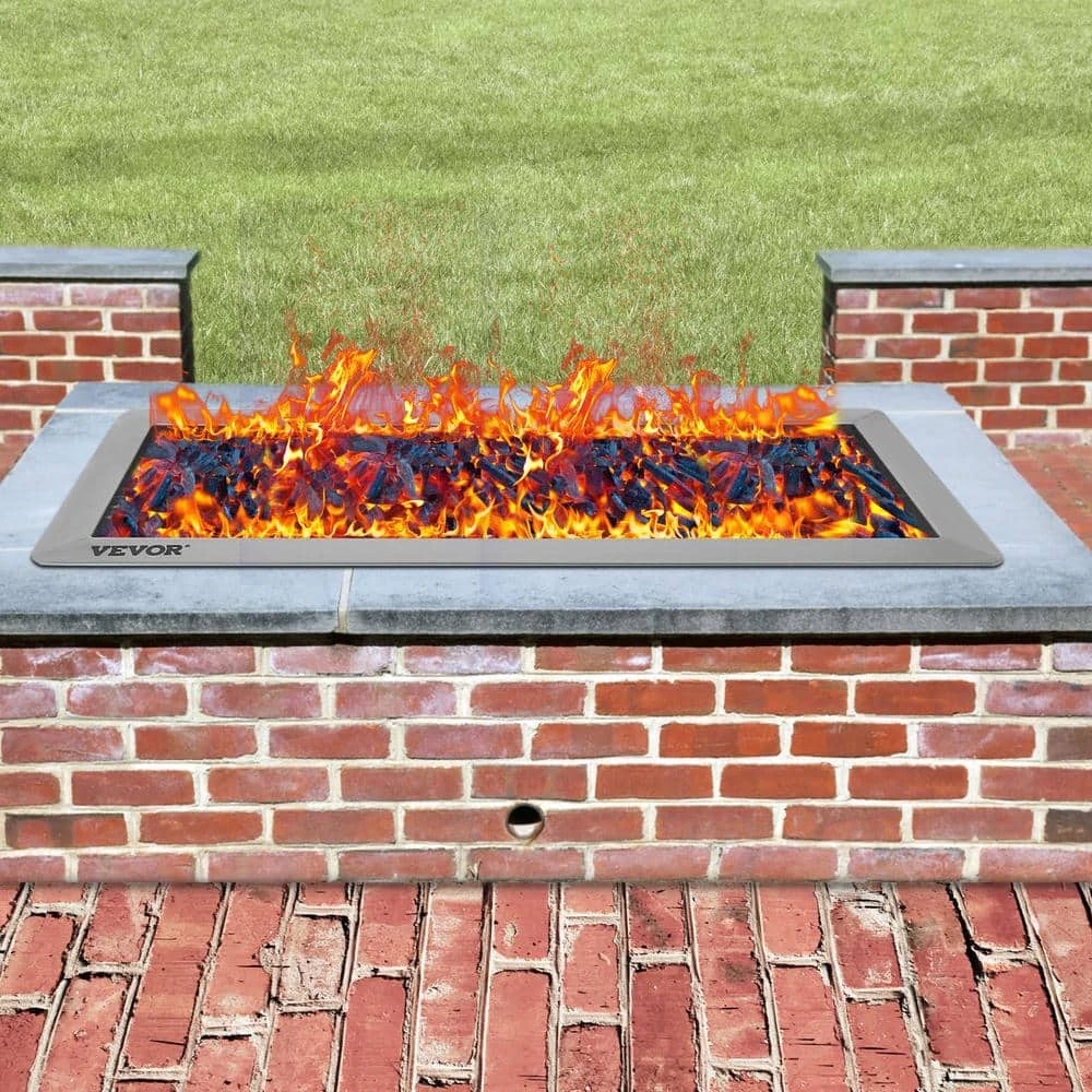 Fire Pit Pan 37.5 X 14 In. Stainless Steel Rectangular Fire Pit Pan And Burner 150 K BTU Built-in Fire Pit Pan 10 Fire Pit Pan 37.5 X 14 In. Stainless Steel Rectangular Fire Pit Pan And Burner 150 K BTU Built-in Fire Pit Pan - Image 8