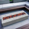 Fire Pit Pan 61 X 8 In. Stainless Steel Linear Trough Fire Pit Pan And Burner 110 K BTU Built-in Fire Pit Burner Pan