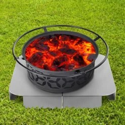 Fire Pit Heat Shield 26 X 26 In. High Temp Aluminum Fire Pit Heat Deflector For Grass Lawn Guard Fire Pit Mat, Square 17 Fire Pit Heat Shield 26 X 26 In. High Temp Aluminum Fire Pit Heat Deflector For Grass Lawn Guard Fire Pit Mat, Square -Vevor silver vevor outdoor fireplaces skhpdzycl2626sa1ev0 31 1000